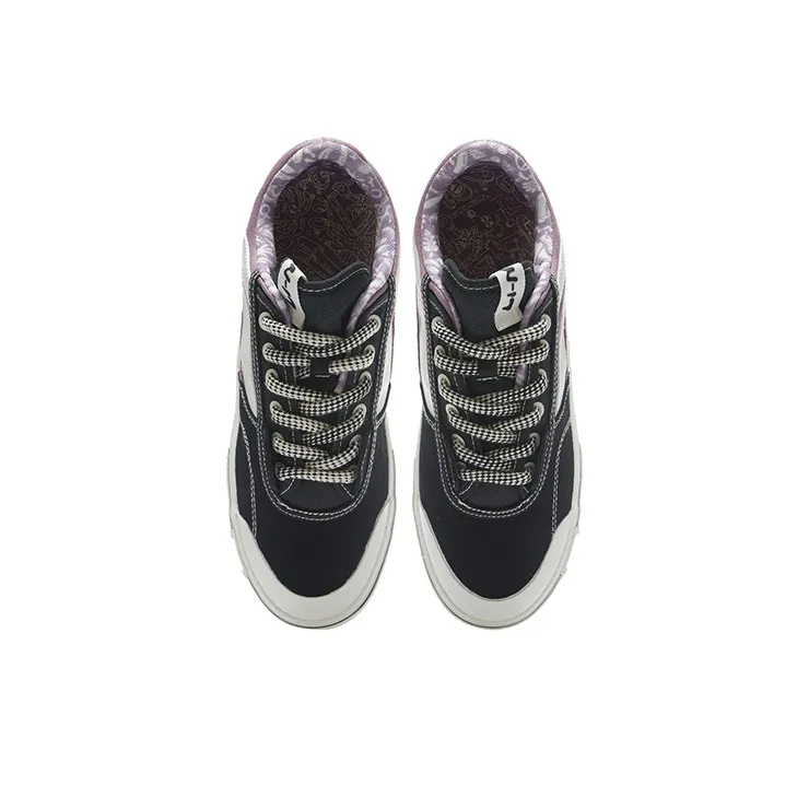 Steven Harrington x LiNing 50/50 Low Top Skateboard Shoes Men's Gray Purple-2