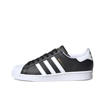 Adidas Originals Superstar Shoes 'Black White Gold'