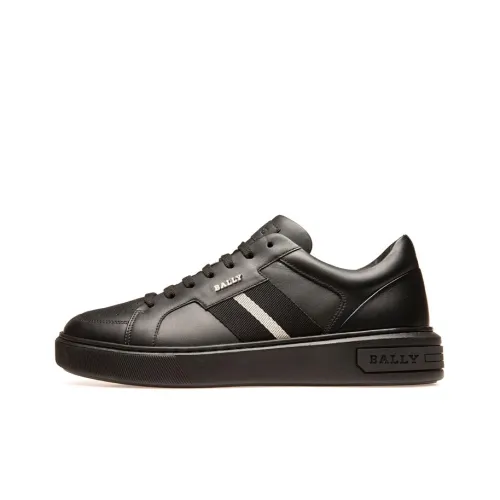BALLY Moony Leather Sneakers Male Black