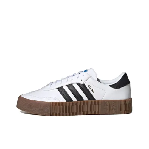 Adidas Originals Sambarose Skateboard Shoes Women's Low-Top White/Black/Brown