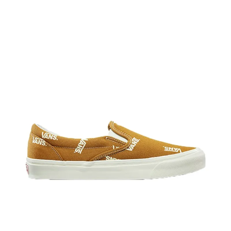Vans Slip On Multi Logo Brown-1