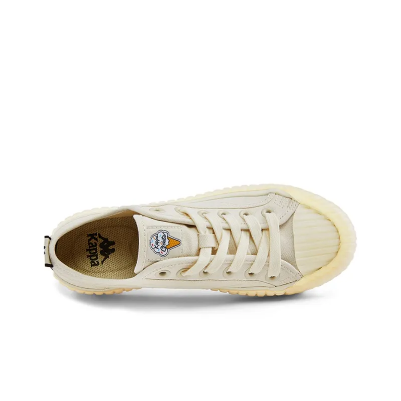 Kappa Low Top Skateboard Shoes Unisex Ecru-3