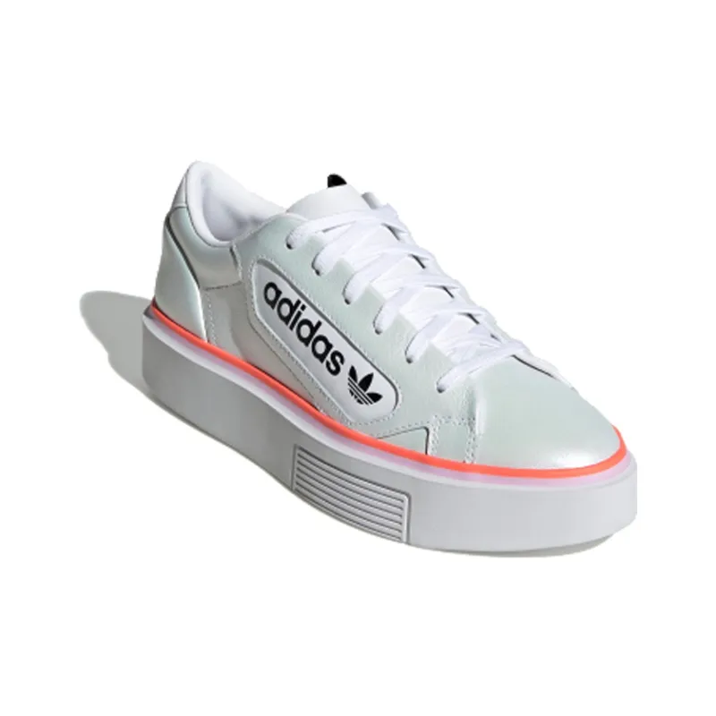 Adidas Sleek Super White Lilac Coral Women's-2