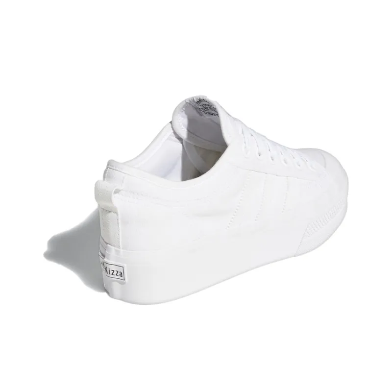 Adidas Nizza Platform Triple White Women's-3