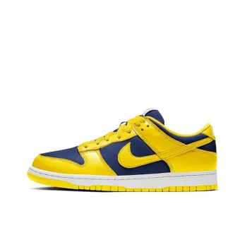 Nike Dunk Retro 'Michigan' Anti-Slip Wear-Resistant Low-Top Skateboard Shoes Men's Yellow Blue