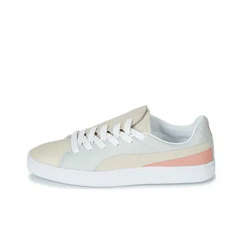 PUMA Basket Crush Paris Balanced Lightweight Low Top Skateboard Shoes Women's Light Umber