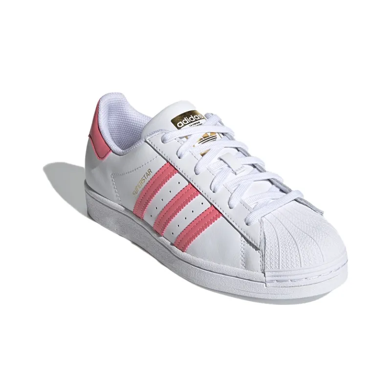 Adidas Superstar White Pink Women's-2