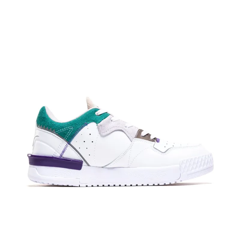 PEAK Taichi 910 Coverage Slip Resistant Cushioning Wear Resistant Breathable Low Top Skateboard Shoes Men's White Green-1