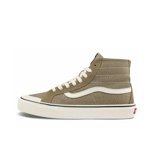 Vans SK8 Skateboard Shoes Unisex High-Top Khaki