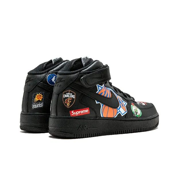 Nike Air Force 1 Mid Supreme Nba Black-3