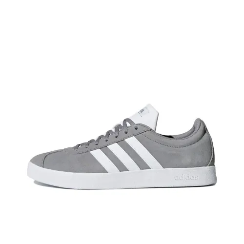 Adidas Neo VL Court 2.0 Skateboard Shoes Unisex Low-Top Gray/White