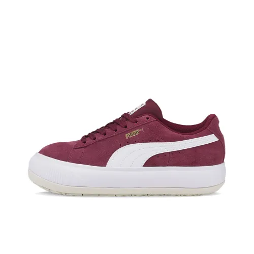 PUMA Suede Skateboard Shoes Women's Low-Top Purple/Red/White