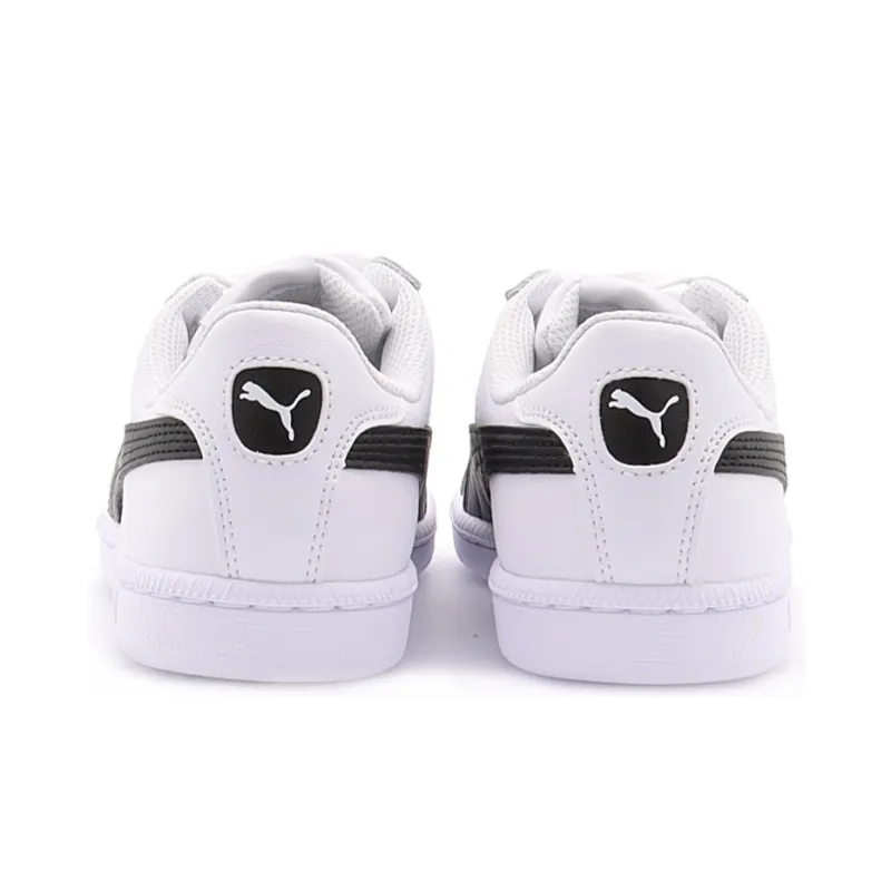 PUMA Smash L Coverage Support Low Top Skateboard Shoes Unisex White Black-4