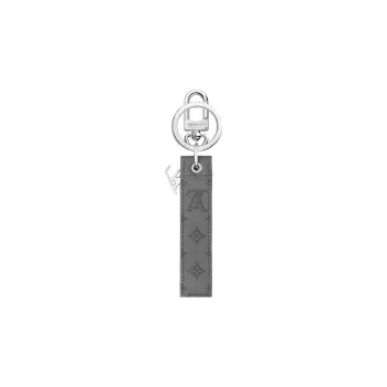 LOUIS VUITTON Aluminum Keychains Men's Gray Silver