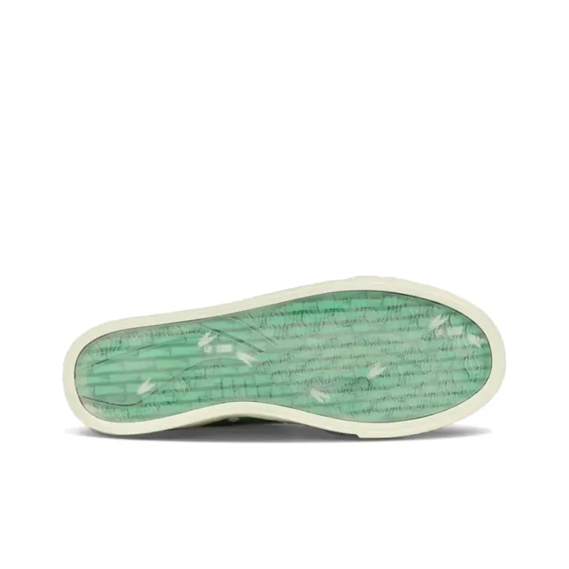 1807 X LINING Do Not Enter The River Skateboard Shoes Men High Top White/Green-2
