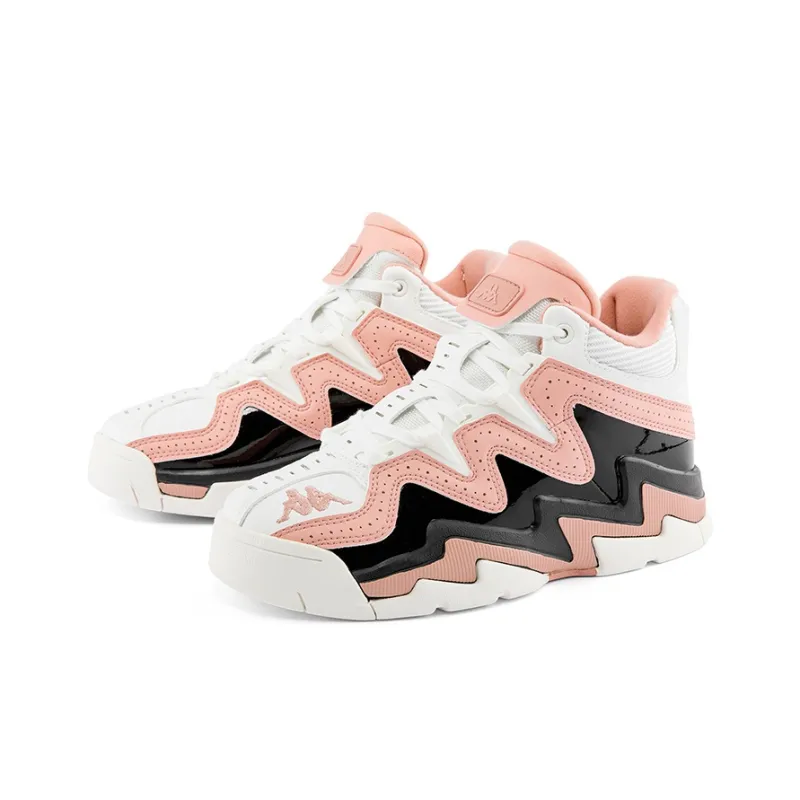 Kappa Abrasion Resistant High Top Skateboard Shoes Women's Mist Rose Pink-2