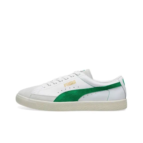 PUMA Basket Skateboard Shoes Men Low-Top White