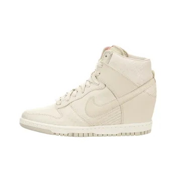 Nike Dunk High-Top Skateboard Shoes Women's Ecru