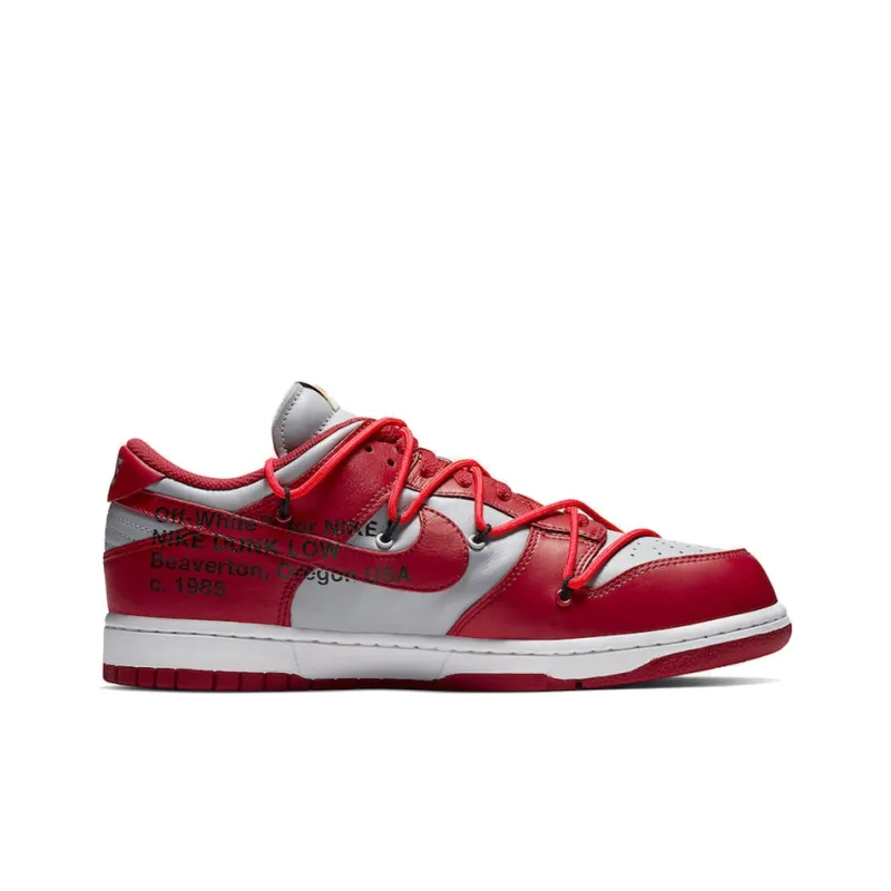 Nike Dunk Low Off White University Red-1