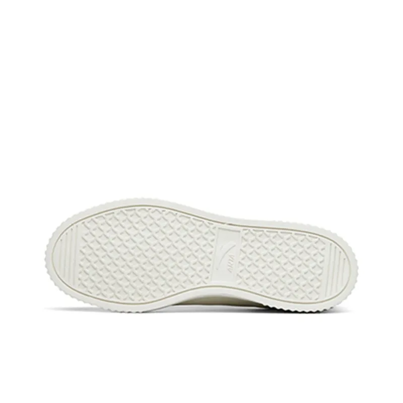 Anta Life Collection Cookie Shoes Slip-Resistant Cushioning Wear-Resistant Low-Top Skateboard Shoes White Gray-4