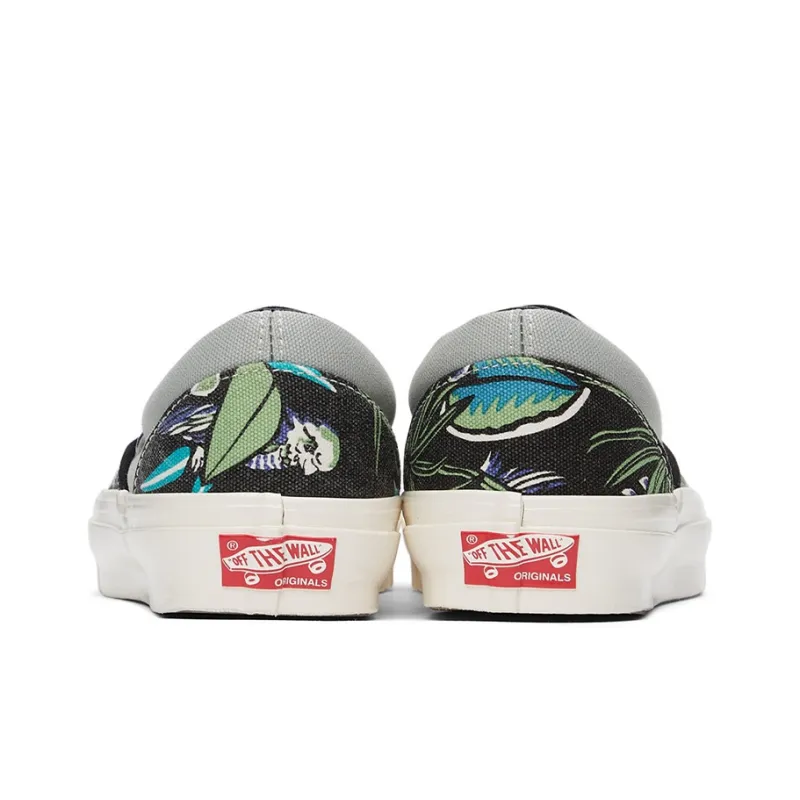 Vans Og Classic Slip On Lx 'Parrot Hawaiian Black'-4
