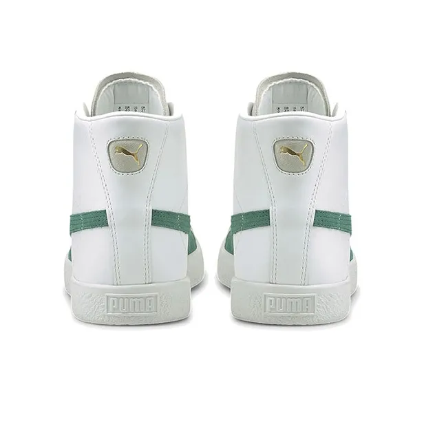 PUMA Basket Mid Shoes Vintage White/Green/Grey-3
