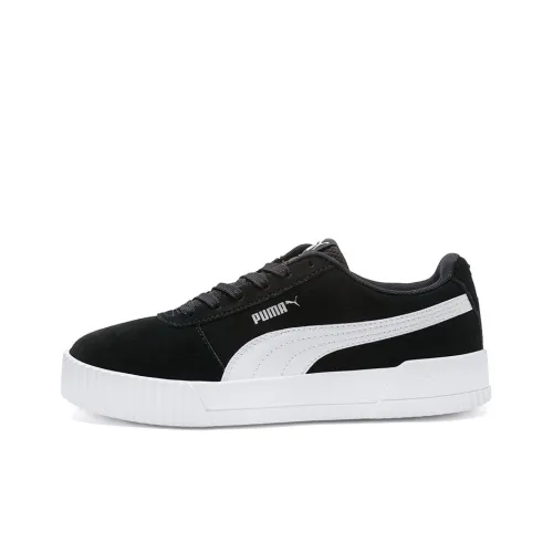 PUMA Carina Series Skateboard Shoes Women's Low-Top White/Black