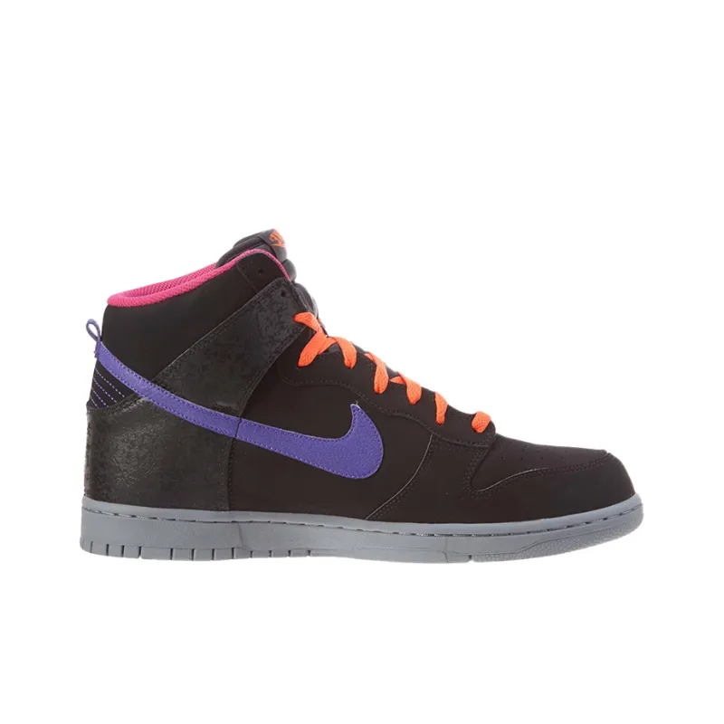 Nike Dunk Wear Resistant Balance High Top Skateboard Shoes Men's Black Purple-1