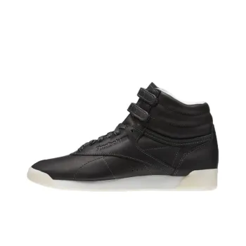 Reebok Freestyle Hi Coverage Slip Resistant Cushioning Lightweight Support High Top Skateboard Shoes Women's Black