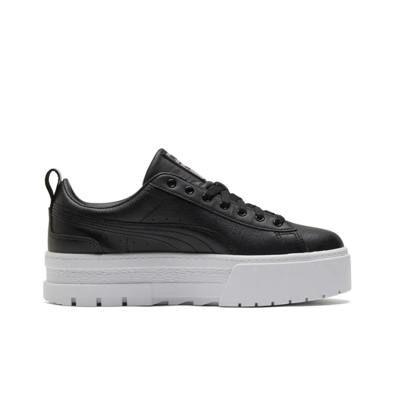 PUMA Mayze Lth Iridescent Sneakers Black/White Women's-1
