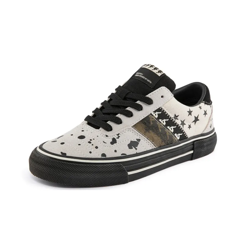 Kappa Coverage Low Top Skateboard Shoes Unisex Heron Feather White-2