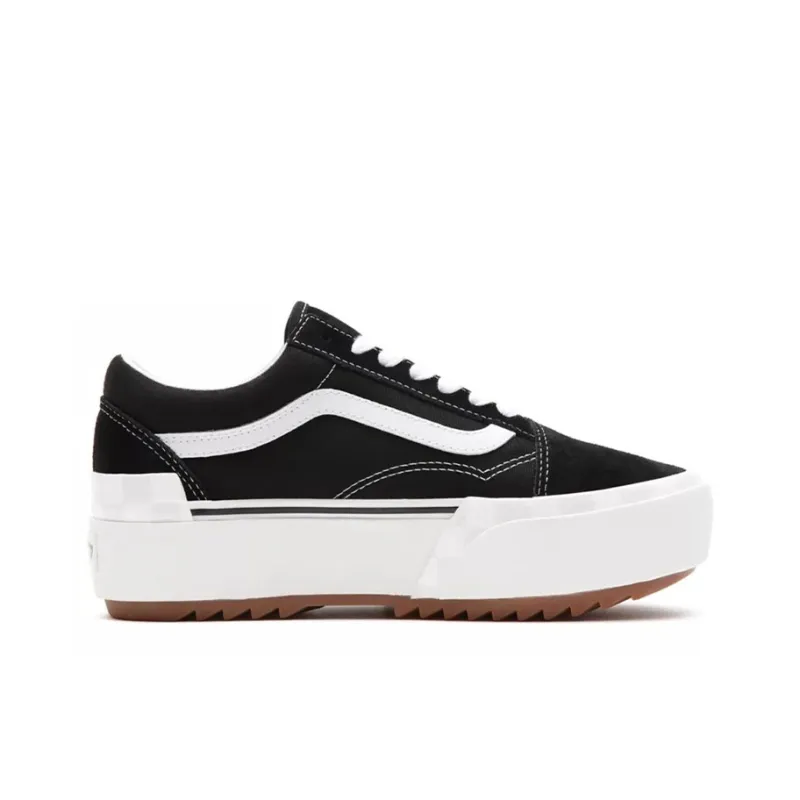 Old Skool Vans Stacked 'Black White'-1