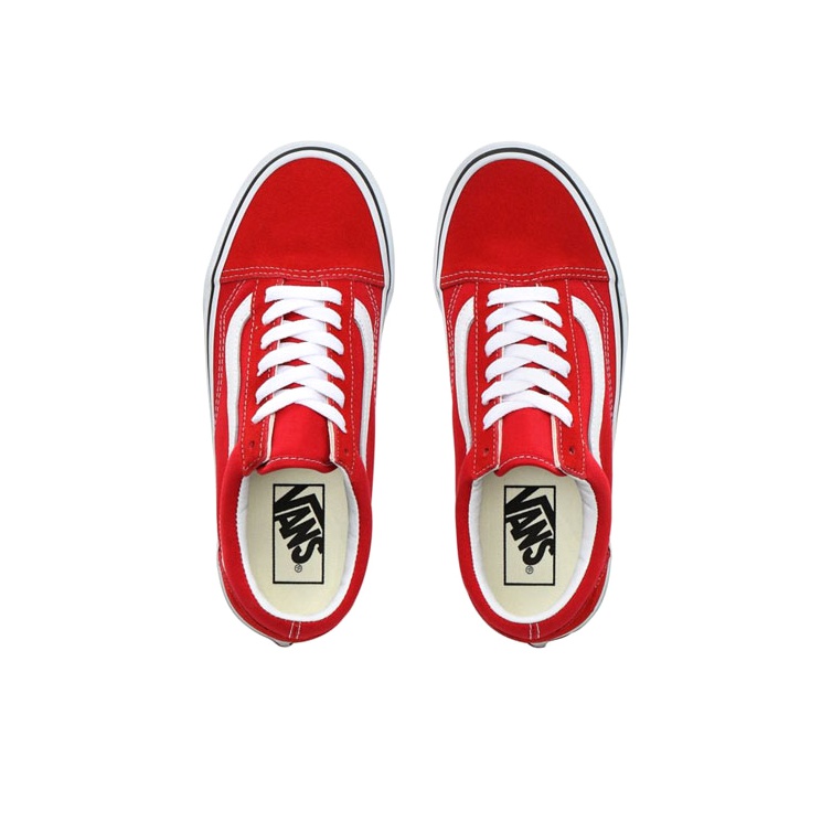 Old Skool Vans Racing Red POIZON