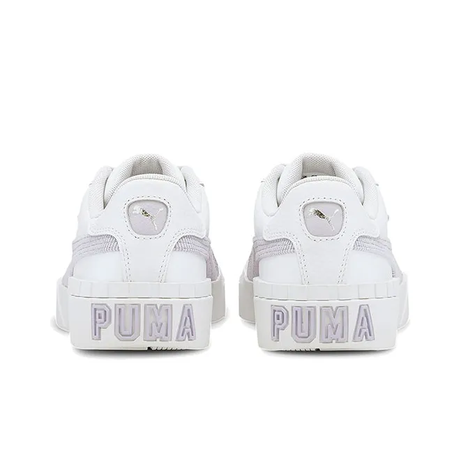 PUMA Cali Corduroy White/Grey Casual Board Shoes Women's-3