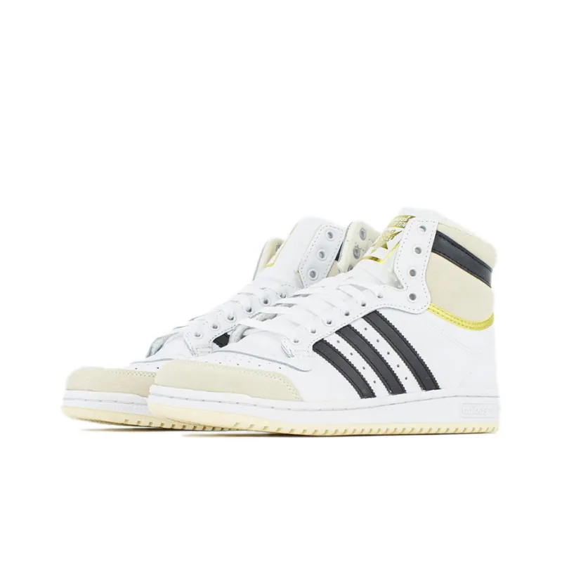 Top Ten Adidas Originals High 'White Black Gold'-2