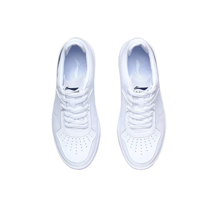LiNing Street Player Low Top Skateboard Shoes Unisex White Blue-3