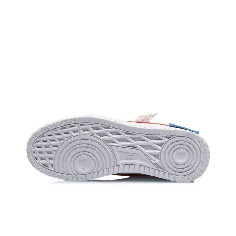 LiNing CF De Sequencing Slip Resistant, Abrasion Resistant, Breathable Low Top Casual Skateboard Shoes Black Blue Red-6