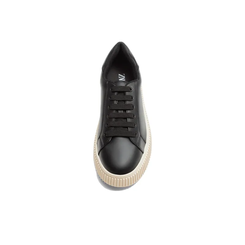 ZARA Cushioning Anti-Slip And Wear-Resistant Low-Top Casual Shoes Men's Black-3