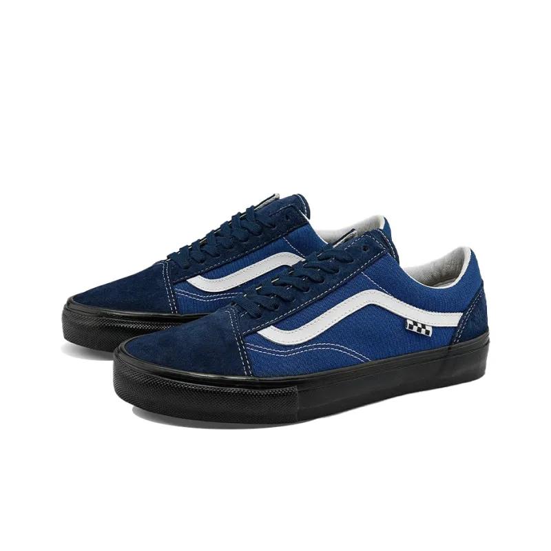 Vans Unisex Skate Old Skool Vcu Sneakers Black/Blue-1