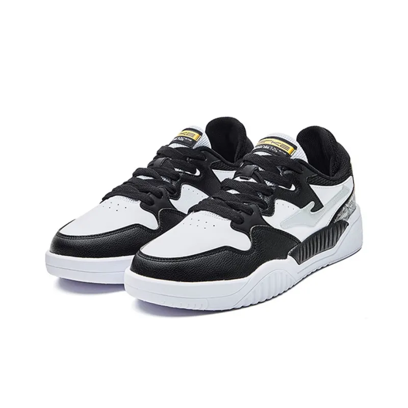 Erke War Song Skateboard Shoes Men Low Top White/Black-1