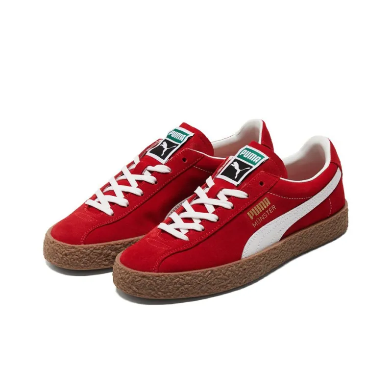 PUMA Unisex Muenster Og Sneakers Red/Brown-2