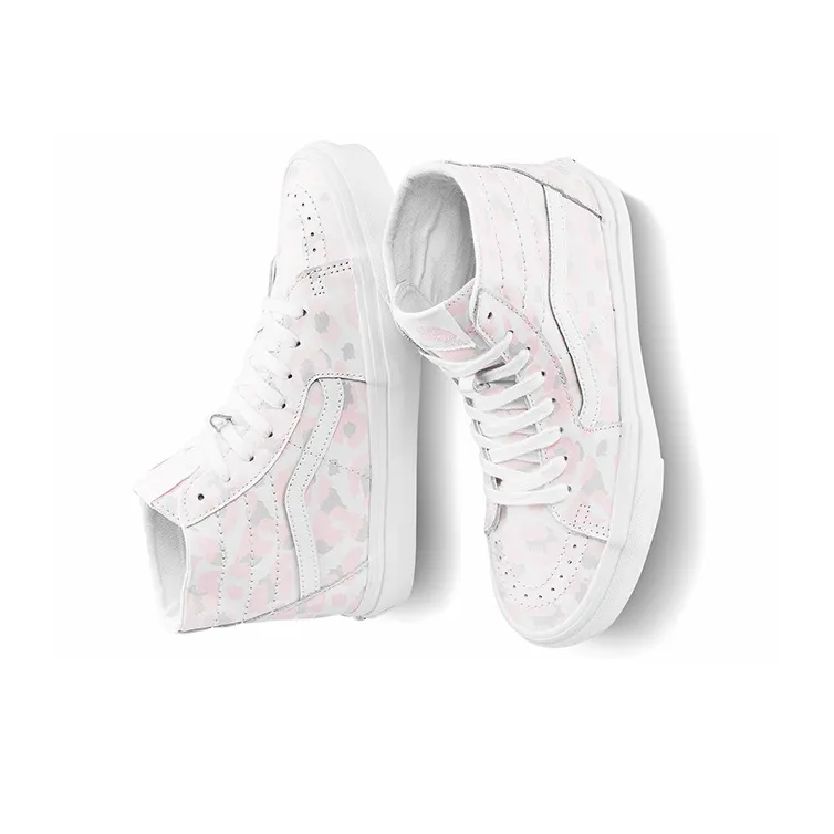 Vans Sk8 hI Tapered Shoes Pink/White Women's-3
