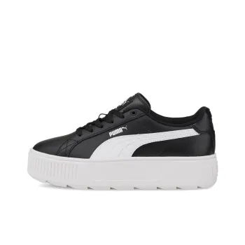 PUMA Karmen L Kadin Slip Resistant, Abrasion Resistant, Lightweight Low Top Skateboard Shoes Women's Black White
