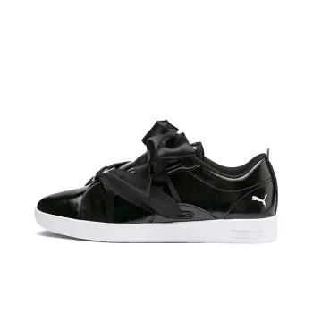 PUMA Smash Bkl Patent Shoes Black/White Women's