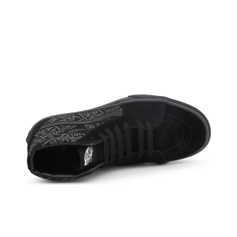 Vans SK8 HI Non Slip Wear resistant Casual Skateboarding Shoes Unisex Black-2