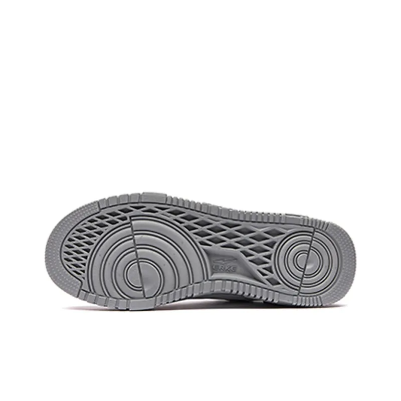Erke Shimmer Slip Resistant Cushioning Wear Resistant Lightweight Low Top Skateboard Shoes Men's Cool Gray-4