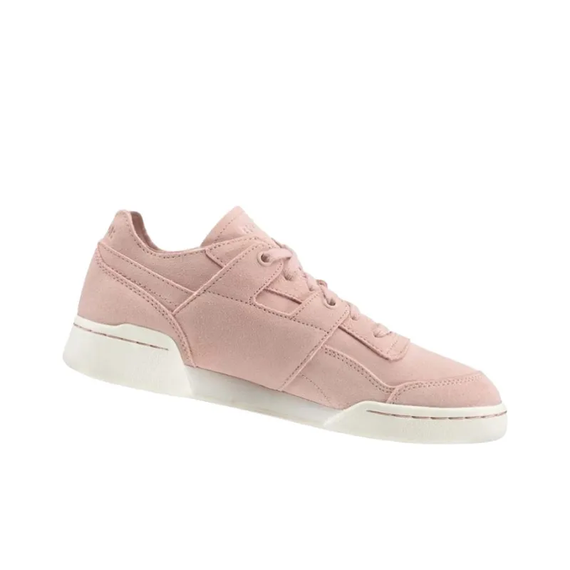 Reebok Workout Skateboard Shoes Women's Low-Top Pink-3