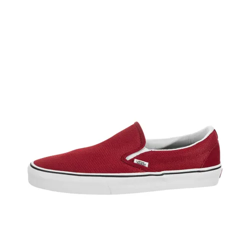 Vans Slip-on Skateboard Shoes Unisex Low-Top Red