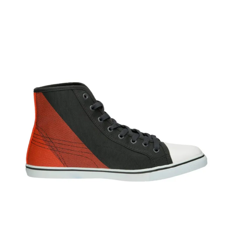 PUMA Skateboard Shoes Men High-Top Black/Orange-1