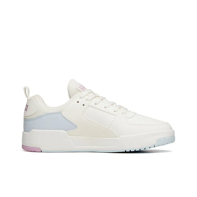 Anta Life Collection Slip Resistant Low Top Skateboard Shoes Women's White Purple-1